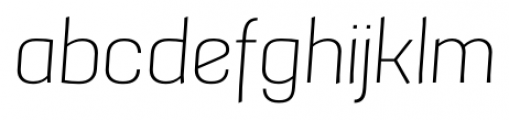 Grafia Sans 1 Pro Ultra Light Italic Font LOWERCASE