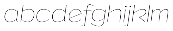 Grandi Thin Italic Font LOWERCASE
