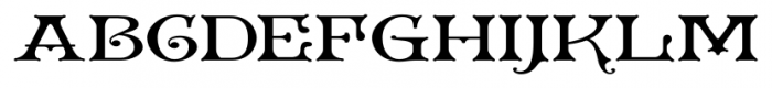 Granville Expanded Font LOWERCASE