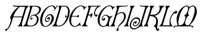 Granville Oblique Font UPPERCASE