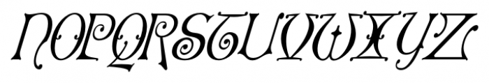 Granville Oblique Font UPPERCASE