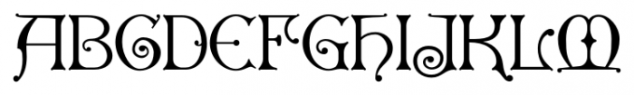 Granville Regular Font UPPERCASE
