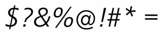 Graphein Pro Light Italic Font OTHER CHARS