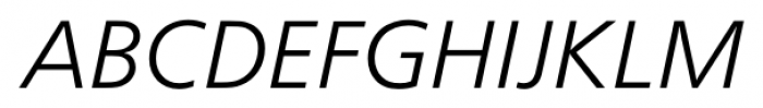 Graphein Pro Light Italic Font UPPERCASE