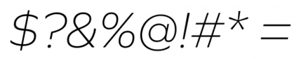 Graphie ExtraLight Italic Font OTHER CHARS