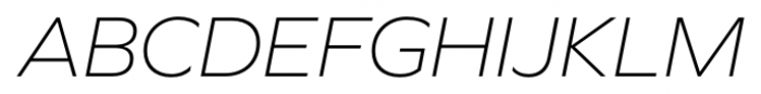 Graphie ExtraLight Italic Font UPPERCASE