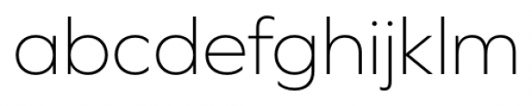 Graphie ExtraLight Font LOWERCASE