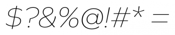 Graphie Thin Italic Font OTHER CHARS