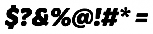 Graviola Soft Black Italic Font OTHER CHARS