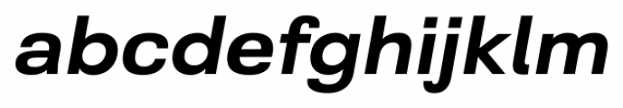 Grayfel Extended Bold Italic Font LOWERCASE
