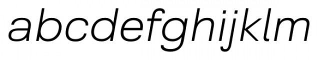 Grayfel Extended Light Italic Font LOWERCASE