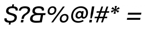 Grayfel Extended Medium Italic Font OTHER CHARS