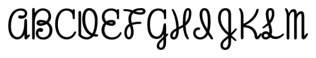 Greenwood Regular Font UPPERCASE