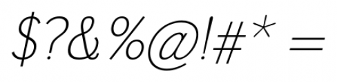 Grenale #2 Light Italic Font OTHER CHARS