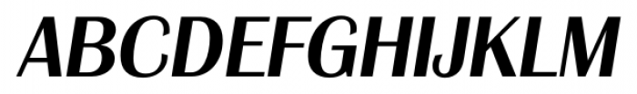 Grenoble Serial Medium Italic Font UPPERCASE