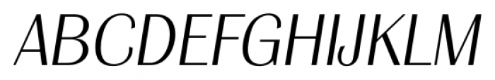 Grenoble Serial Xlight Italic Font UPPERCASE