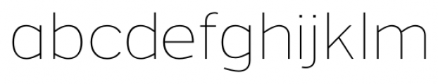 Grey Sans Thin Font LOWERCASE