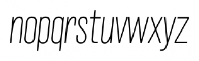 Grillmaster Condensed Thin Italic Font LOWERCASE