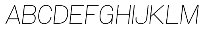 Grillmaster Semi Wide Thin Italic Font UPPERCASE