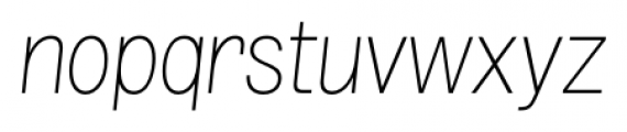 Grillmaster Thin Italic Font LOWERCASE