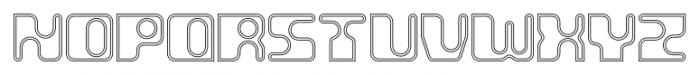 Groovy Inline Font UPPERCASE