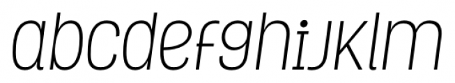 Grota Light Italic Font LOWERCASE