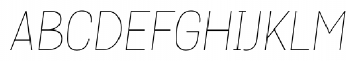 Grota Rounded Thin Italic Font UPPERCASE