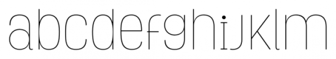 Grota Rounded Thin Font LOWERCASE
