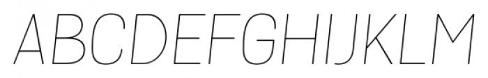 Grota Sans Alt Rounded Thin Italic Font UPPERCASE