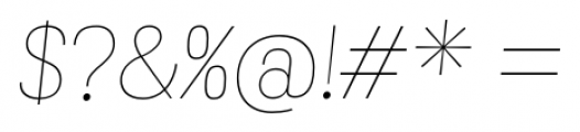 Grota Sans Alt Thin Italic Font OTHER CHARS