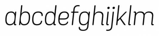 Grota Sans Rounded Light Italic Font LOWERCASE