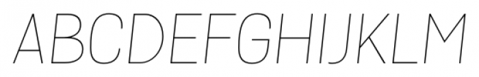 Grota Sans Thin Italic Font UPPERCASE