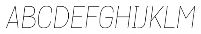 Grota Thin Italic Font UPPERCASE