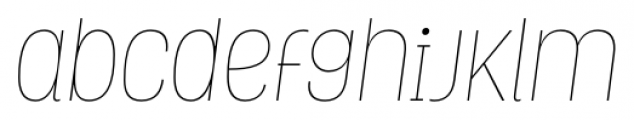 Grota Thin Italic Font LOWERCASE