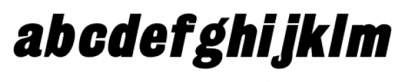 Grotesque Bold Italic Font LOWERCASE