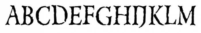 Grunge Formal Regular Font UPPERCASE