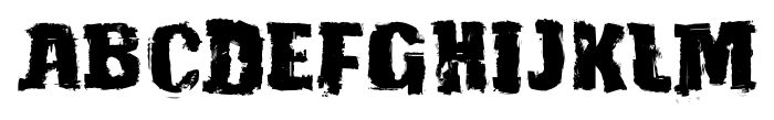 GrungeStandard Regular Font UPPERCASE
