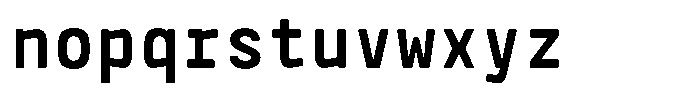 GR Marg Mono Font LOWERCASE