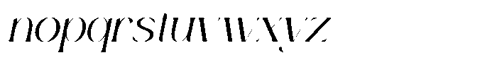 Grace Zyora Italic Font LOWERCASE