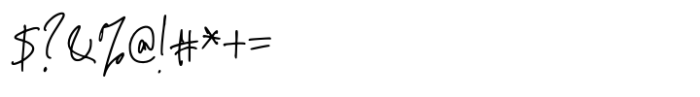 Gracelin Signature Font OTHER CHARS