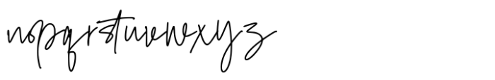 Gracelin Signature Font LOWERCASE