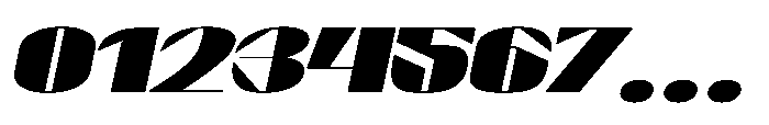Graceo Black Oblique Font OTHER CHARS
