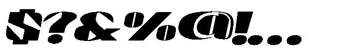 Graceo Black Oblique Font OTHER CHARS