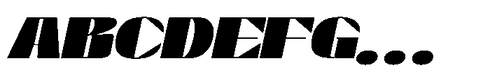 Graceo Black Oblique Font UPPERCASE