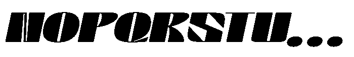 Graceo Black Oblique Font UPPERCASE
