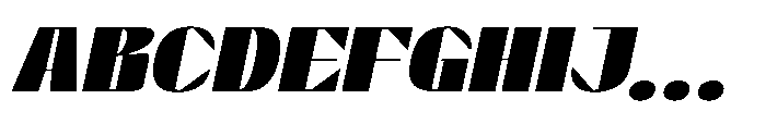 Graceo Bold Oblique Font UPPERCASE