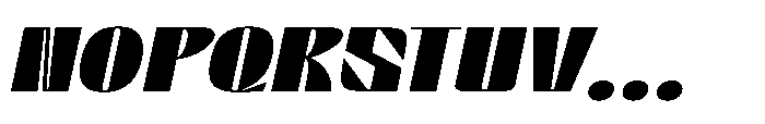 Graceo Bold Oblique Font UPPERCASE