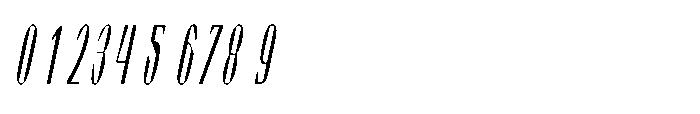Graceo Condensed Oblique Font OTHER CHARS