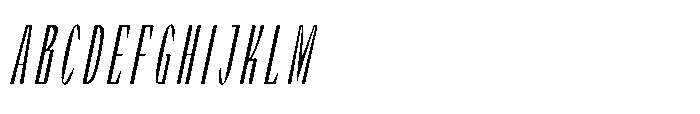 Graceo Condensed Oblique Font UPPERCASE