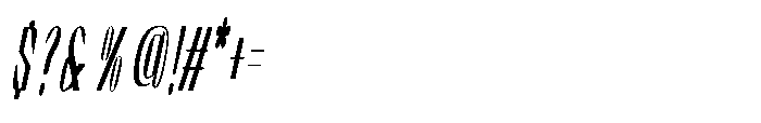Graceo Expanded Oblique Font OTHER CHARS
